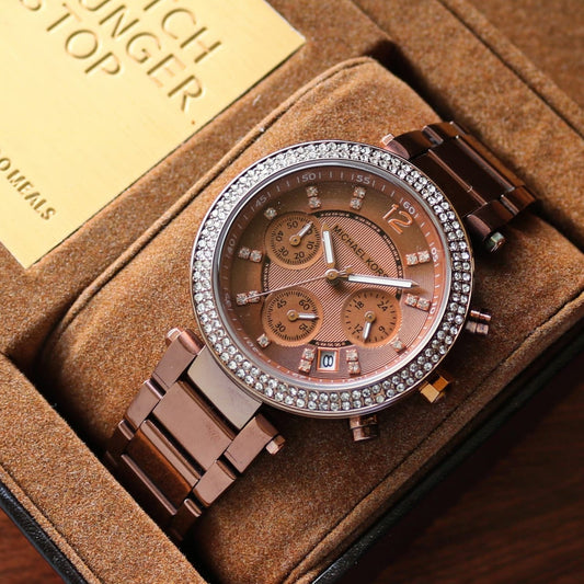 MICHAEL KORS PARKER BROWN DIAL