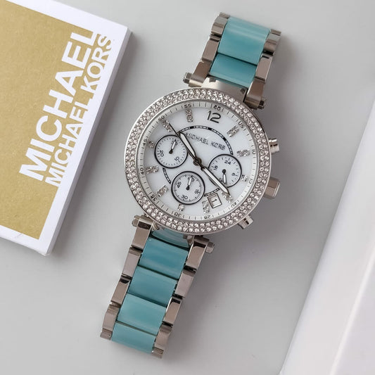 MICHAEL KORS PARKER WHITE TWOTONE Blue