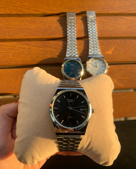 CASIO ANALOG MTP SILVER