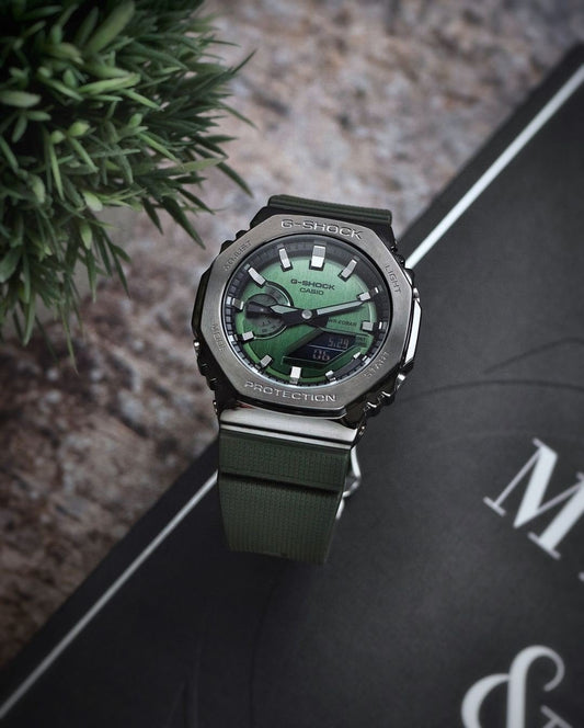 G-SHOCK GM 2100 GREEN METAL BODY