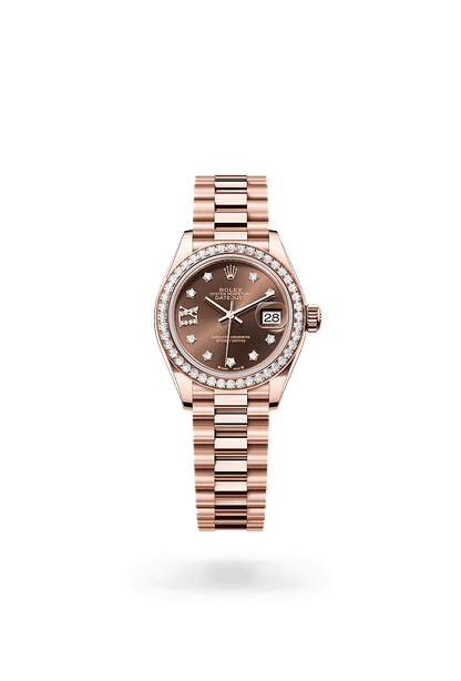 Rolex Lady-Datejust
Oyster, 28 mm, Everose gold and diamonds (Automatic)
