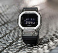 G-SHOCK 5600BB METAL BODY SILVER BLACK