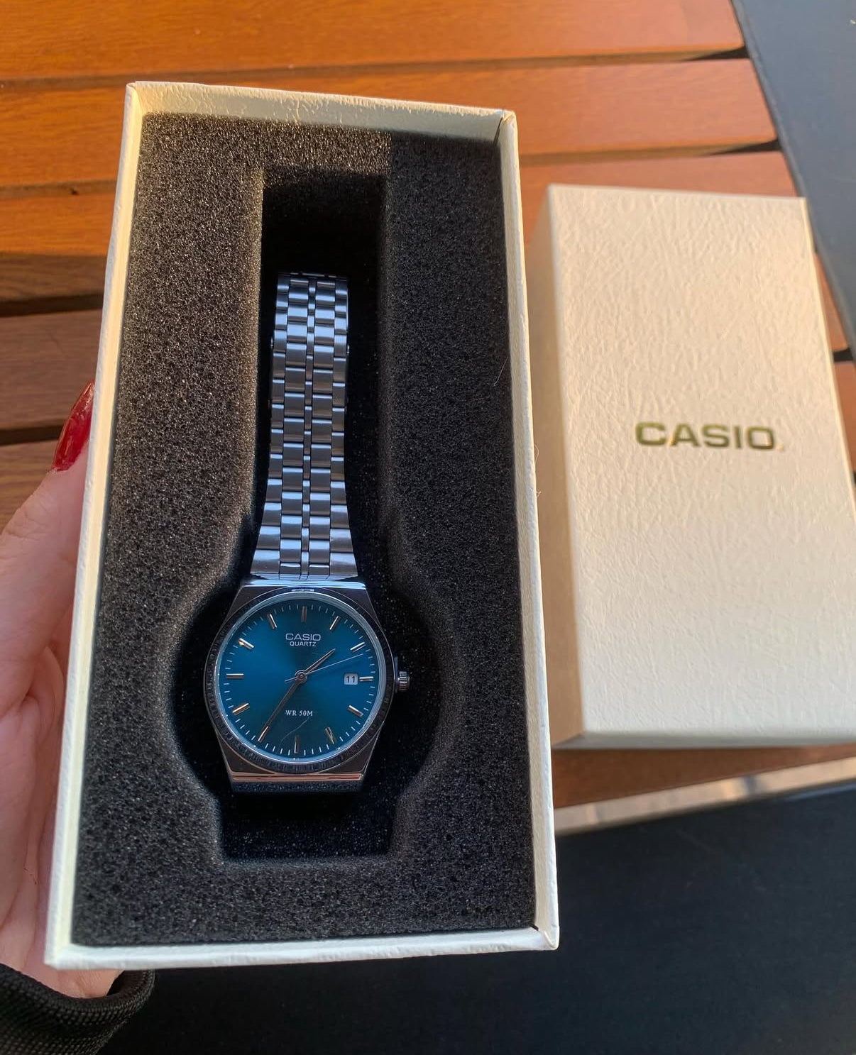 CASIO ANALOG MTP SILVER