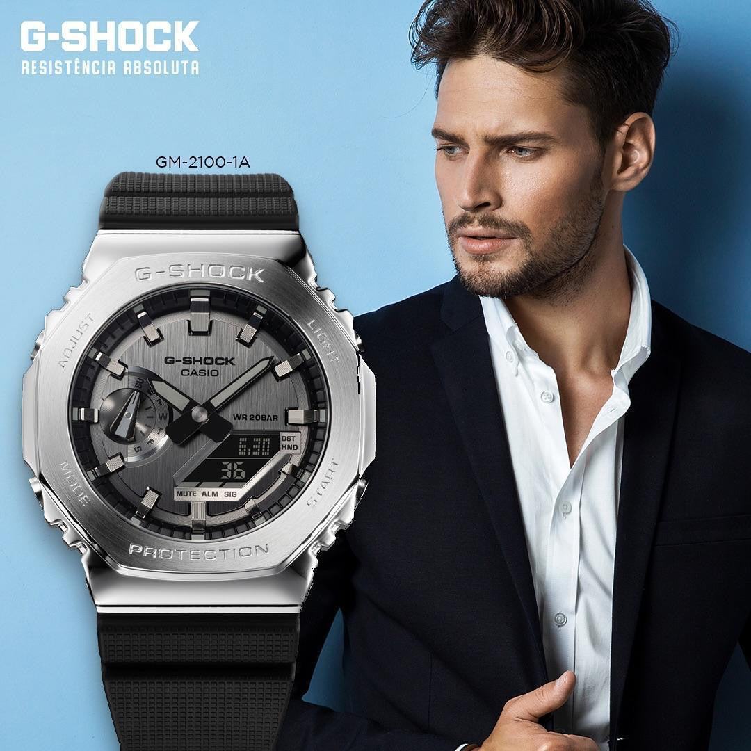 G-SHOCK-Z 2100 SILVER-BLACK Metal Body