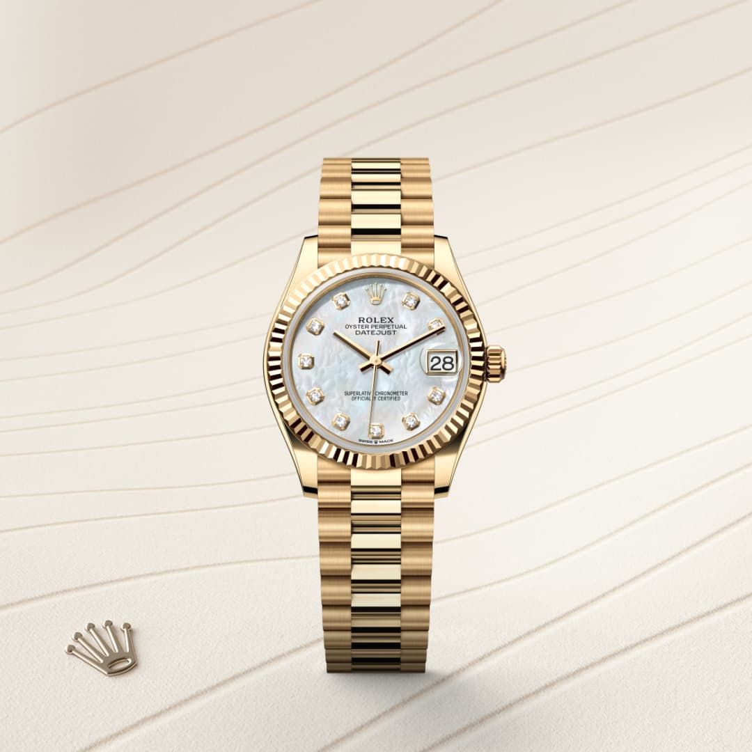 Rolex Datejust Woman Oyster, 31 mm, yellow gold (Automatic)