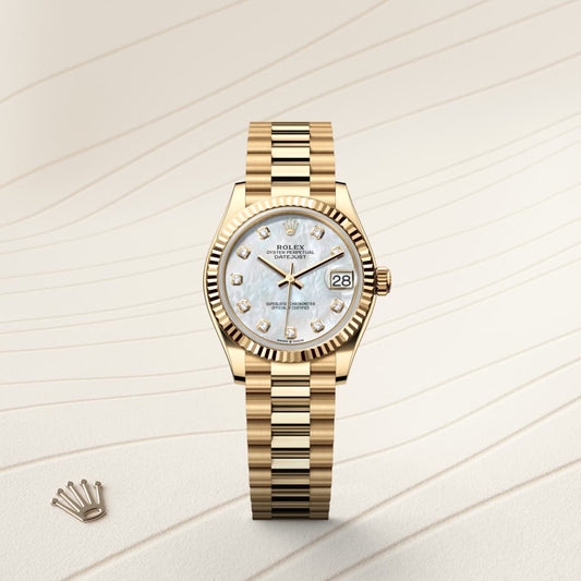 Rolex Datejust Woman Oyster, 31 mm, yellow gold (Automatic)