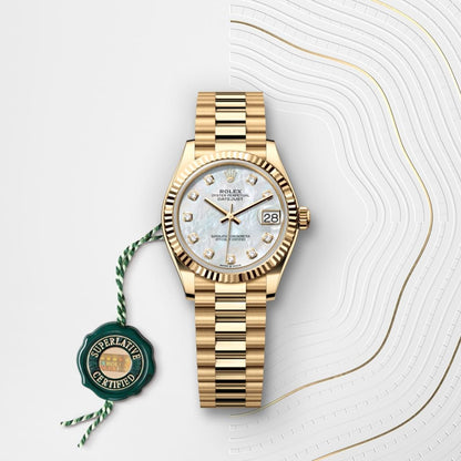 Rolex Datejust Woman Oyster, 31 mm, yellow gold (Automatic)