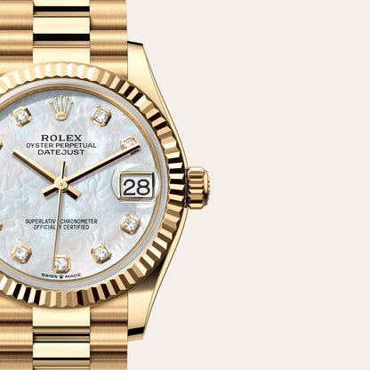 Rolex Datejust Woman Oyster, 31 mm, yellow gold (Automatic)
