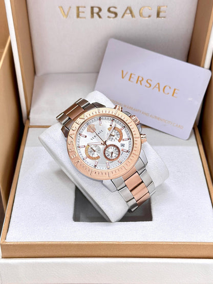 VERSACE Rose Gold Mystique Chronograph Watch