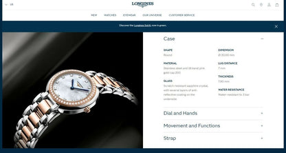 Longines PrimaLuna Diamonds Automatic 26.5 mm L8.111.5.89.6