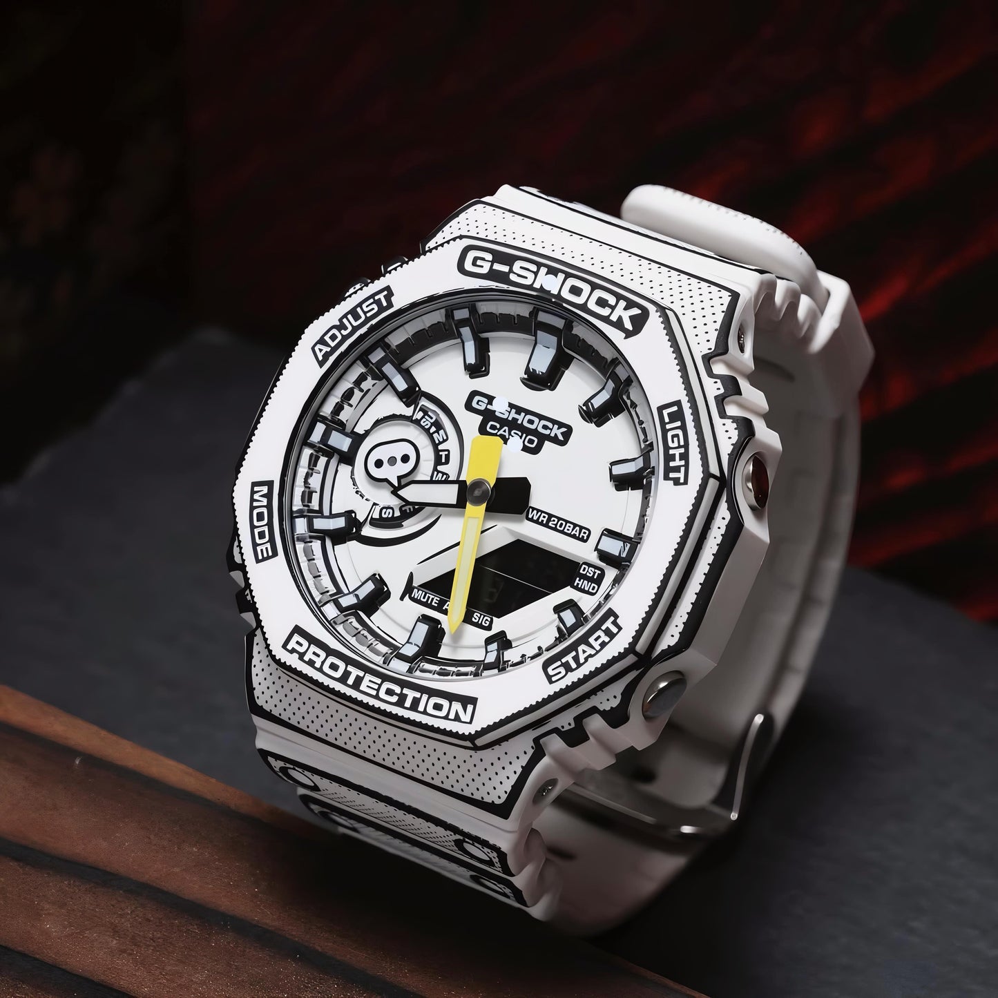 G-Shock GA-2100 Inspired Watch | White Manga Edition Design