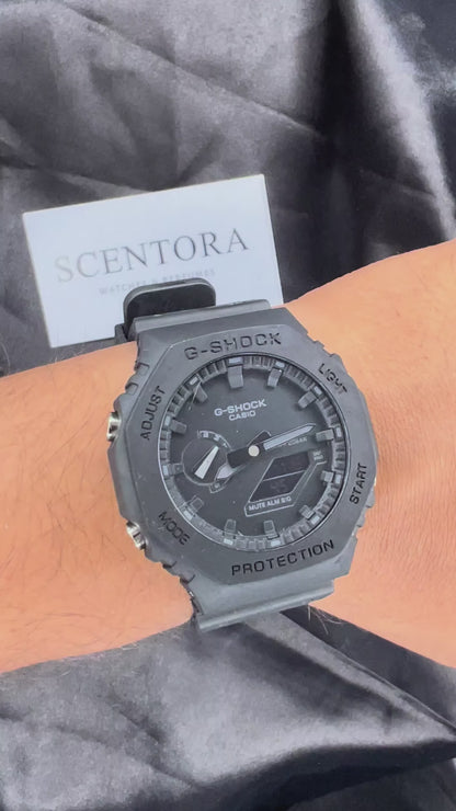 G-Shock GA-2100 Inspired Sports Watch | All Black Edition